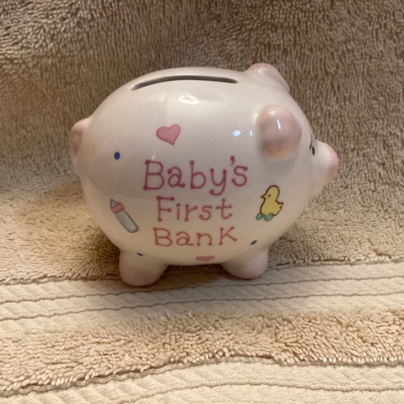 RUSS Baby’s Girls First Piggy Bank - Picture 2 of 8
